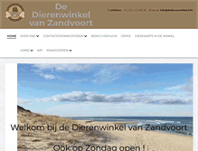 Tablet Screenshot of dedierenwinkel.info